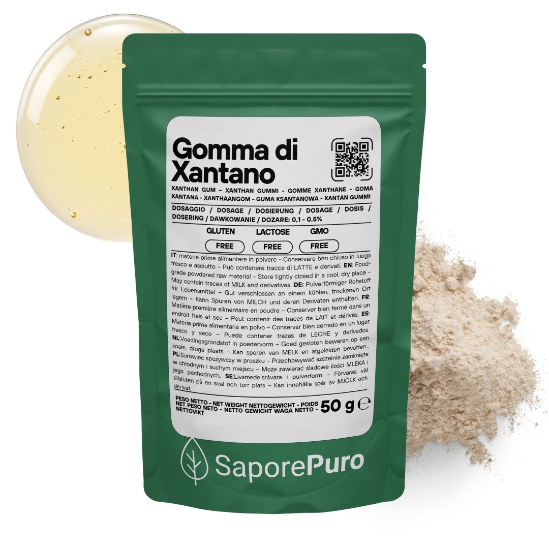 Gomma di Xantano - E415 - Confezionato in Italia - SaporePuro